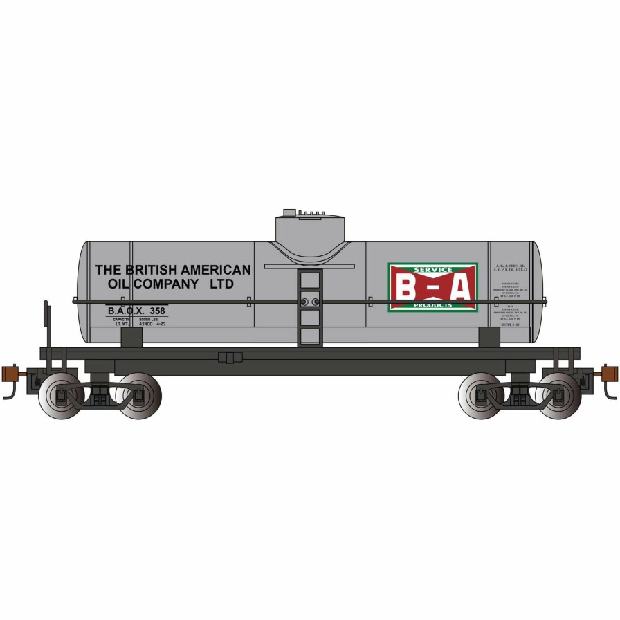 Bachmann Bachmann Industries Ho 40 1-Dome Tank British American Oil Silver