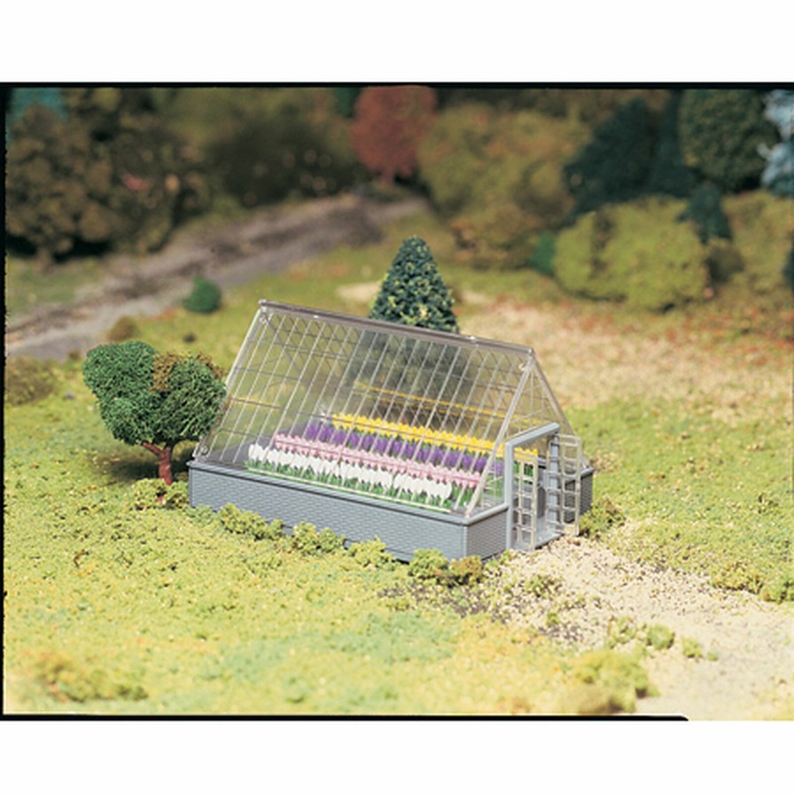 Bachmann Bachmann Industries O Snap Kit Greenhouse With Flowers