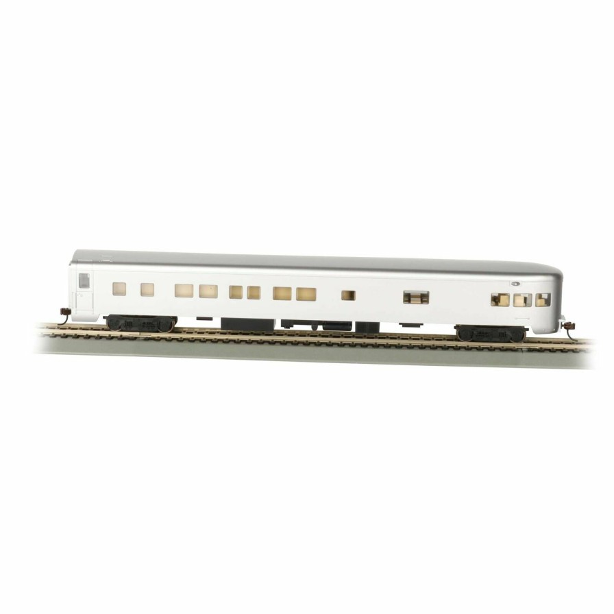 Bachmann Bachmann Industries Ho 85 Smooth Side Observation Car Undec Aluminum