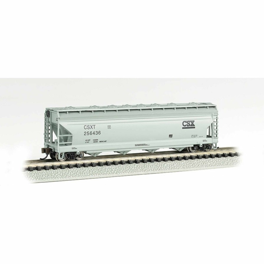 Bachmann Bachmann Industries N Acf 56 4-Bay Center Flow Hopper Csx #256436