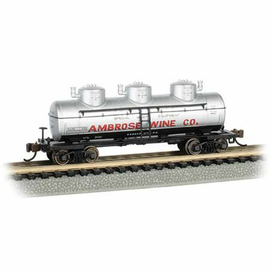 Bachmann Bachmann Industries N Scale 3 Dome Tank Car Ambrose Wine Co. #7501