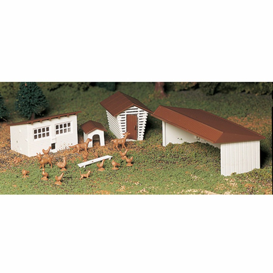 Bachmann Bachmann Industries O Snap Kit Farm Out Buildings