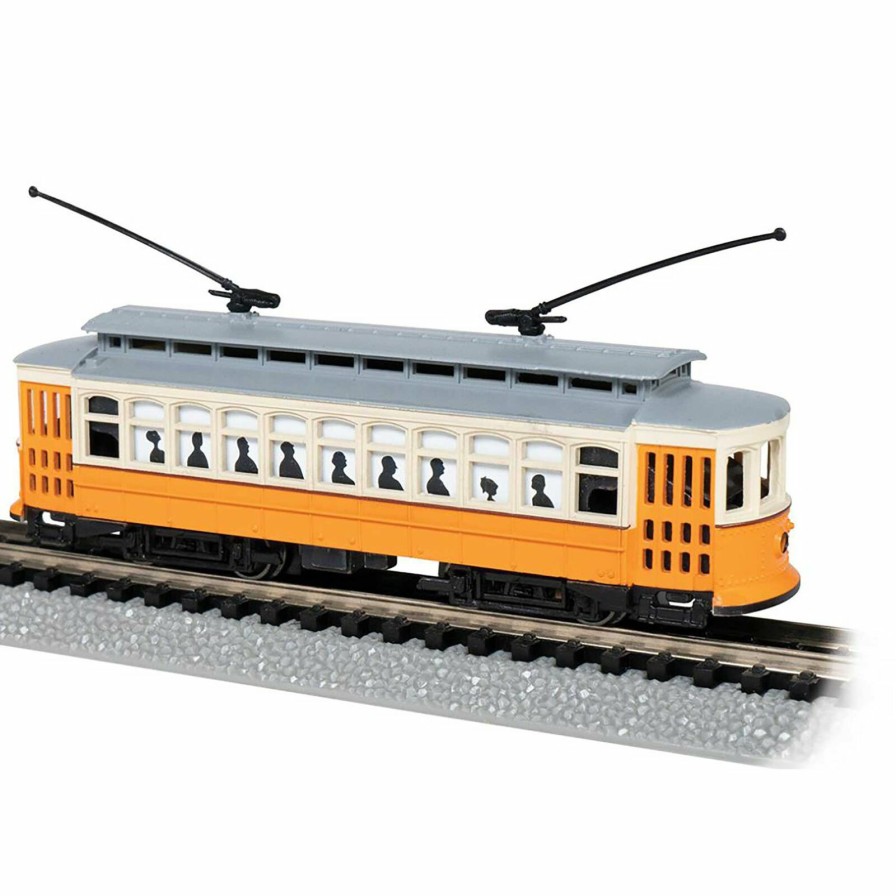 Bachmann Bachmann Industries N Brill Trolley Orange, Cream & Gray