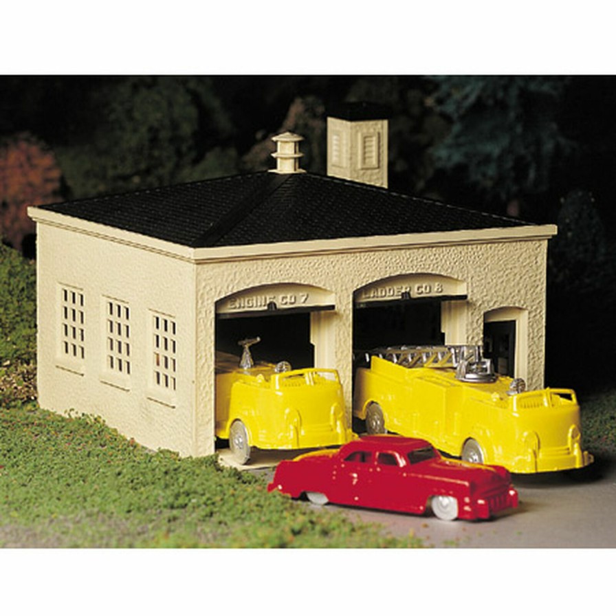 Bachmann Bachmann Industries O Snap Kit Fire House With Truck